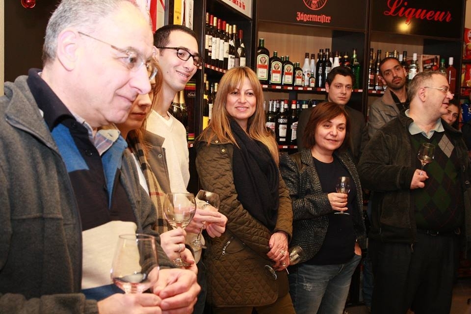 Tasting the wine